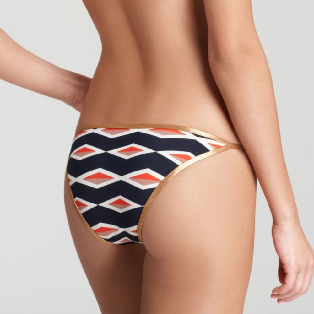 Haley Stripe Euro Bikini Bottom - Picture 2 of 7